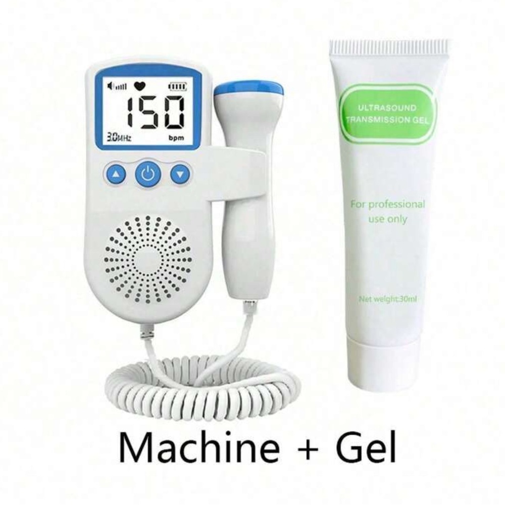 Portable Fetal Doppler with Gel - White
